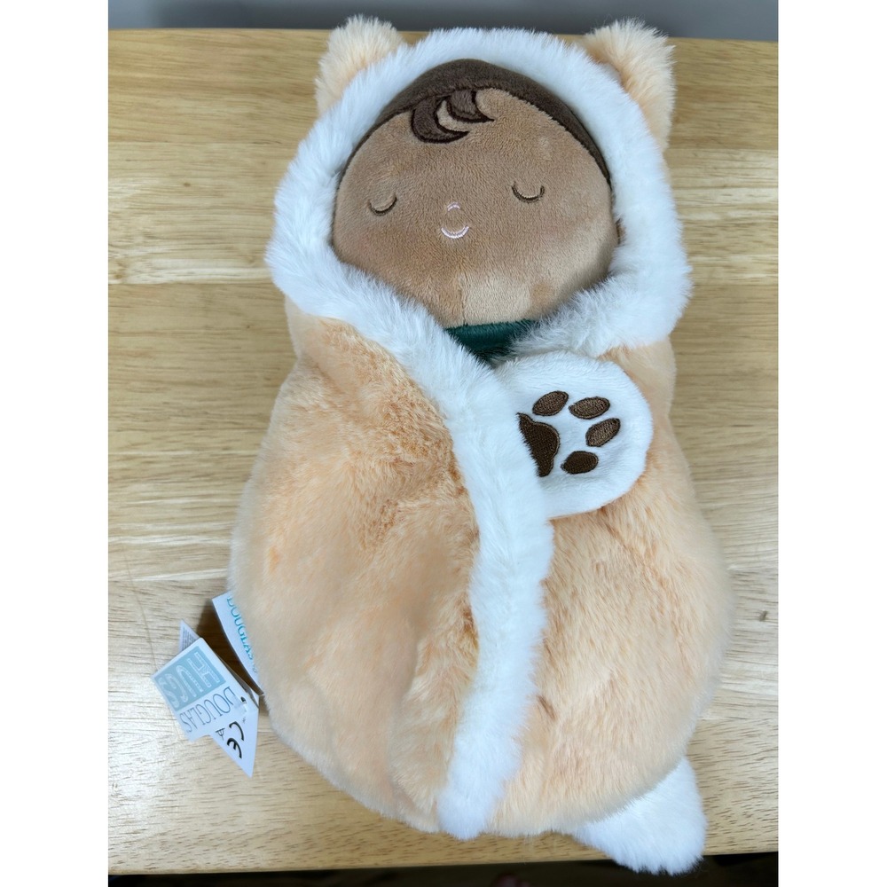 Douglas Baby Fox Hug Plush Swaddle Doll New Woodland Nursery Cozy Soft Toy